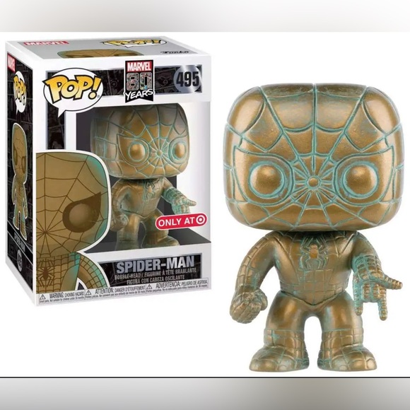 Marvel Other - Marvel 80th Anniversary Bobblehead Spider-Man Pop! Figure - Black and Gray